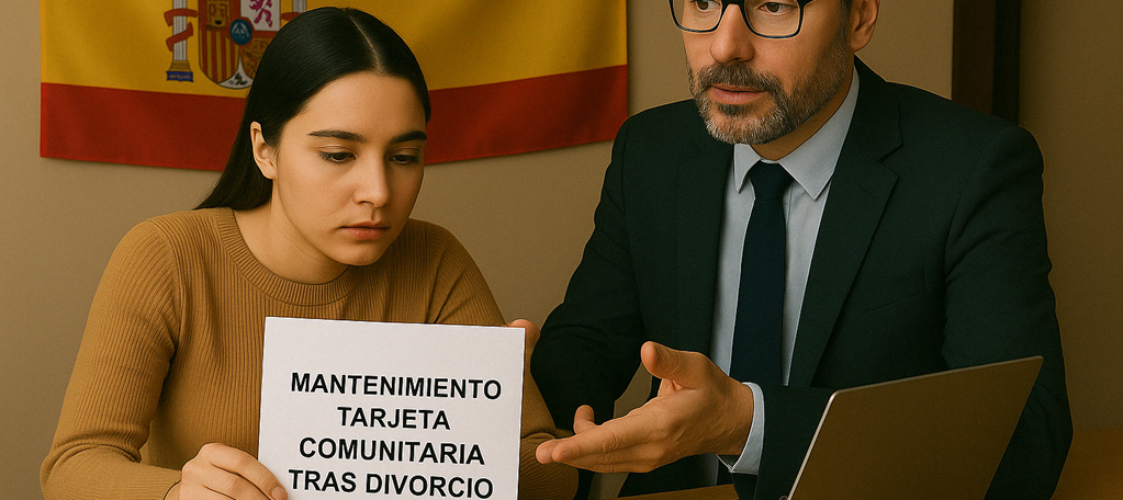 Mantenimiento tarjeta comunitaria tras divorcio