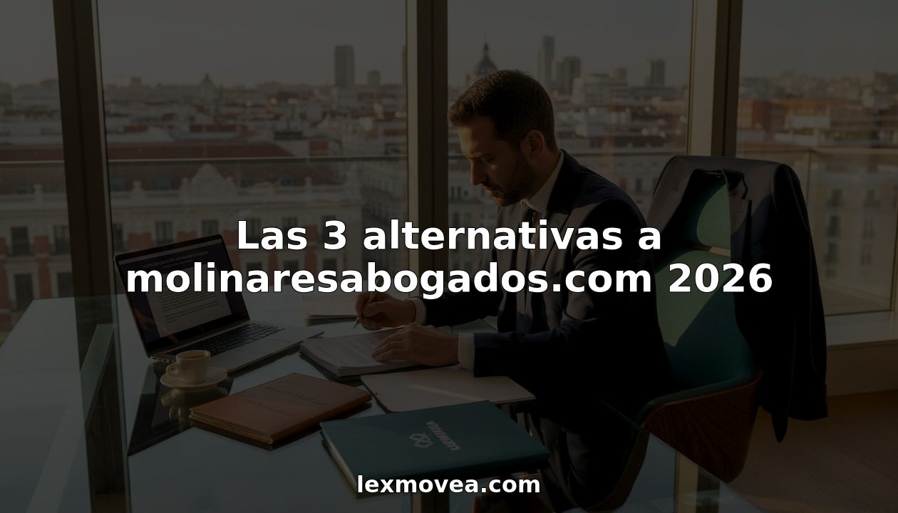 Abogado revisando documentación en su despacho de Madrid