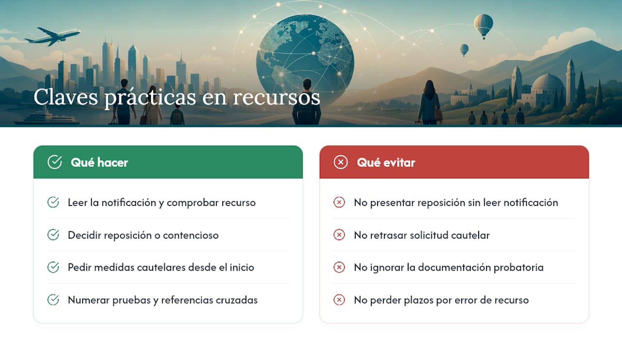 Lo que la experiencia en recursos de extranjería enseña — overview diagram