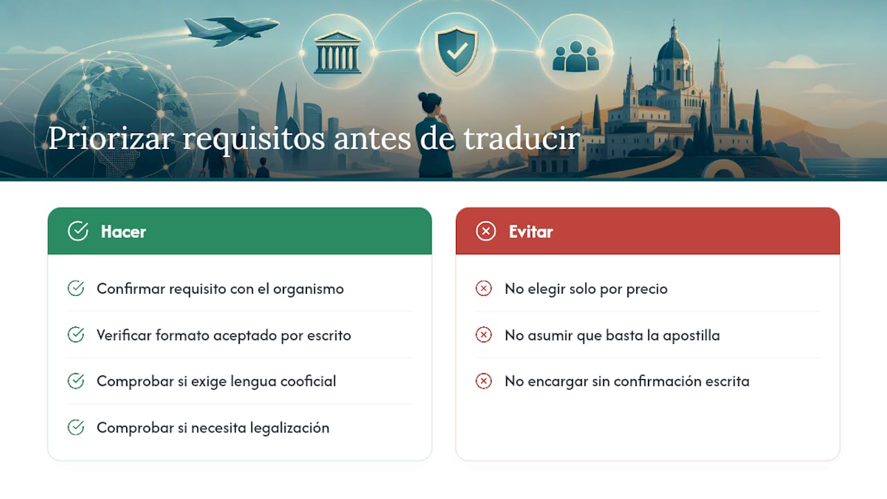 La traducción jurada no es el obstáculo real, es la excusa perfecta para un rechazo evitable — overview diagram