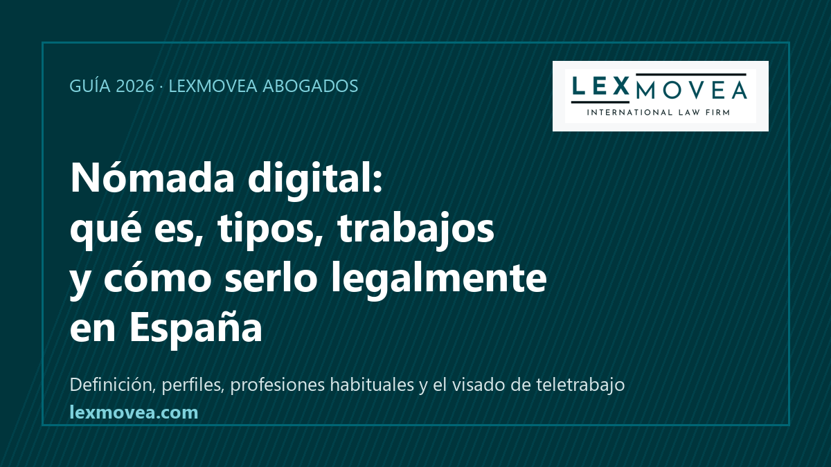 Nómada digital trabajando en remoto desde España